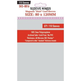 Sleeve Kings Magnum Dixit Card Sleeves (80x120mm) - 110 Pack, 60 Microns kártyavédő
