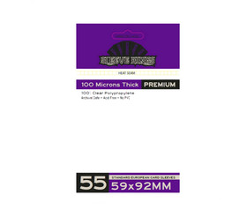 Standard European Card Sleeves (59x92mm) -55 Pack, 100 Microns