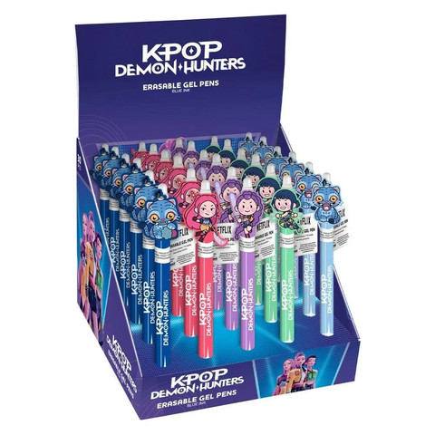 Pyramid K-POP DEMON HUNTERS ERASABLE GEL PENS (RETRACTABLE CLIP ICON) X30 CDU