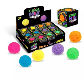 COOL MIX Bolyhos labda stresszlevezető - 6 cm