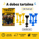 Tossit Starter Pack – Kék, Sárga | Szilikon Tapadókorongos Darts Játék 2 Főre | 7 Játékmód 