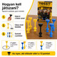 Tossit Starter Pack – Kék, Sárga | Szilikon Tapadókorongos Darts Játék 2 Főre | 7 Játékmód 