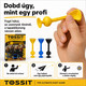 Tossit Starter Pack – Kék, Sárga | Szilikon Tapadókorongos Darts Játék 2 Főre | 7 Játékmód 