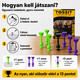 Tossit Starter Pack – Lila, Zöld | Szilikon Tapadókorongos Darts Játék 2 Főre | 7 Játékmód 