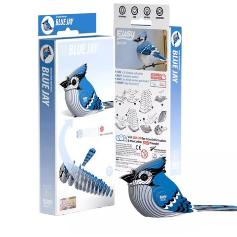 EUGY Blue Jay 3D puzzle