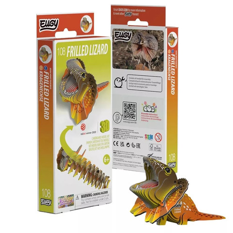 EUGY Galléros gyík 3D puzzle