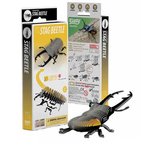 EUGY Stag Beetle 3D puzzle