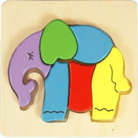 Fa puzzle - elefánt NO-1877