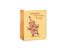 Papírtasak Capybara dont worry 18*23