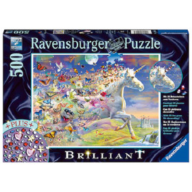 Puzzle 500 db - Pillangós unikornis