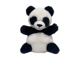 Plüss kesztyûbáb, 27 cm - panda