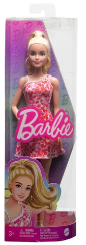 Barbie fashionista barátnõk - pink virágos ruhában