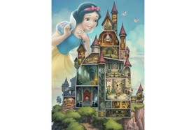 Puzzle 100 db - Disney kastély Hófehérke