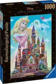 Puzzle 1000 db - Disney kastély Csipkerózsika