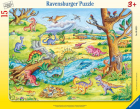 Puzzle 15 db - A kis dinoszaurusz