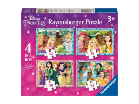 Puzzle 4in1 db - Disney Hercegnõk 23