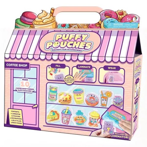 Puffy Pouches Pufi charm design szett kávézó