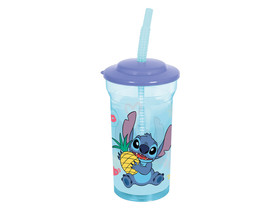 Mûanyag fedeles pohár Stitch