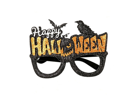 Halloweeni Halloween felirat szemüveg