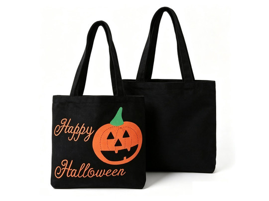 Halloweeni tökfejes vászontáska