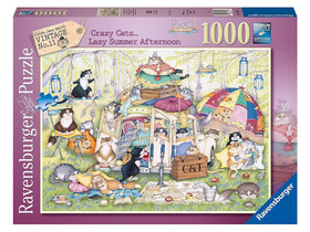 Puzzle 1000 db - Bolondos macskák