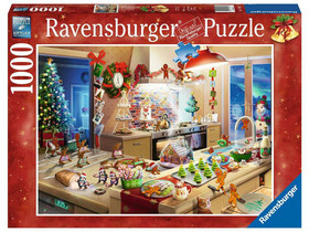 Puzzle 1000 db - Karácsony a konyhában