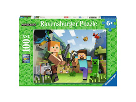 Puzzle 100 db - Minecraft Steve és Alex