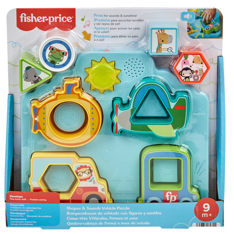 Fisher-Price forma és járgány kirakó