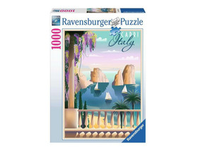 Puzzle 1000 db - Képeslap Capri