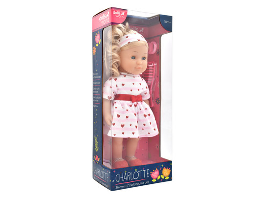 Baba, Charlotte, 36 cm, puha testû, fésülhetõ