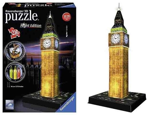 Puzzle 3D 216 db - Big Ben világító 12588