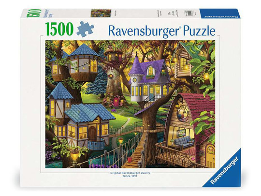 Puzzle 1500 db - Alkonyat a fák tetején