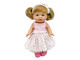 Lány baba cumisüveggel 30cm