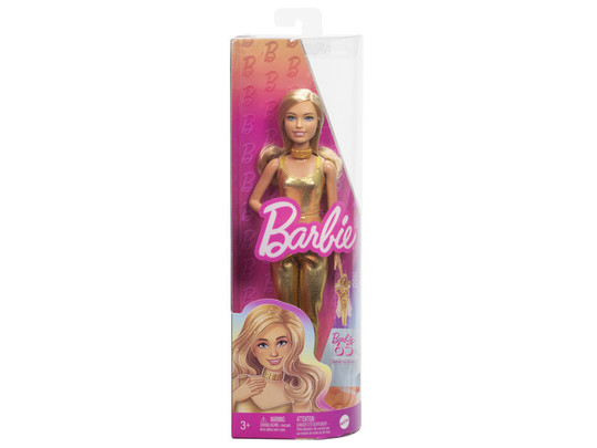 Barbie 65. Évfordulós baba arany ruhában