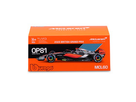 Bburago 1/43 F1 versenyautó - Mclaren MCL60 (With helmet) (#81 (O.Piastri)