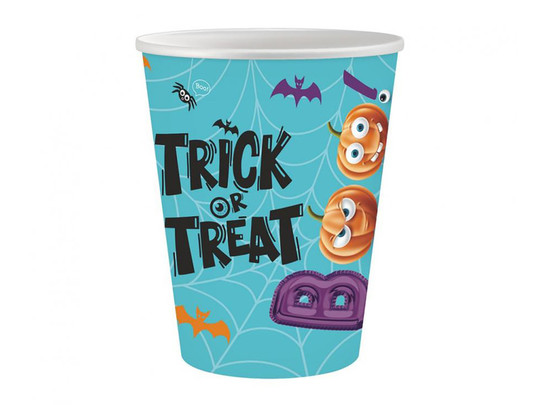 Trick or Treat papír pohár 250 ml, 6 db/cs