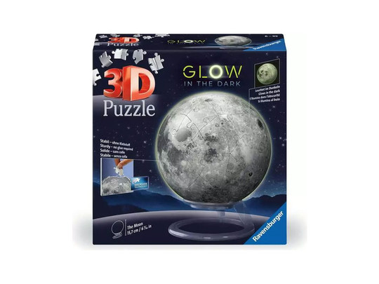 Puzzle 3D 72 db - Sötétben világító Hold