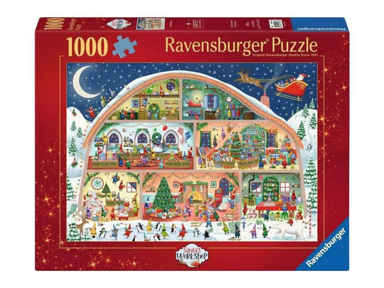 Puzzle 1000 db - A Mikulás mûhelye