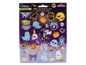 Halloween Classy matrica 15x17cm, többféle
