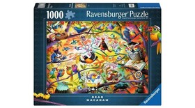 Puzzle 1000 db - Szorgos madárkák