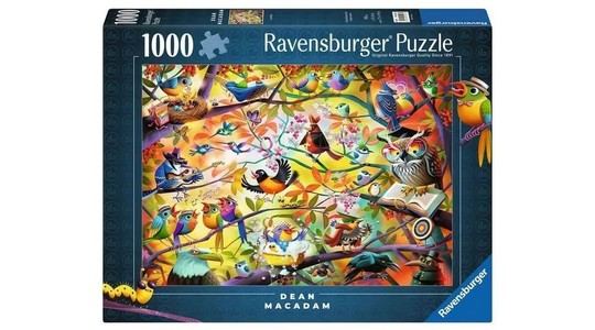 Puzzle 1000 db - Szorgos madárkák