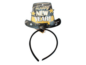Happy New Year Fejdísz  13 Cm, többféle