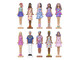 Barbie mini BarbieLand - meglepetés a körömlakkban baba
