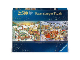 Puzzle 2x500 db - Karácsonyi kollekció no1