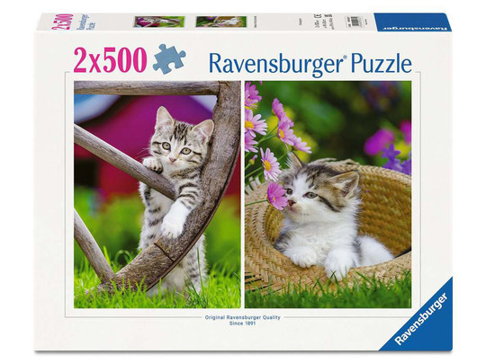 Puzzle 2x500 db - Kiscicák vidéken