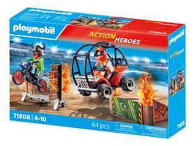Playmobil: Kaszkadõrök motorral és homokfutóval