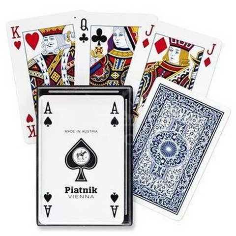 100% plasztik römikártya 1*55 lap - Piatnik - fóliában, doboz nélkül