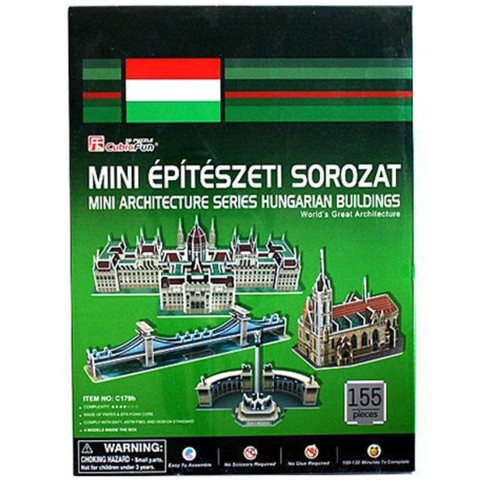 3Dimenziós puzzle mini magyar épületek C179h