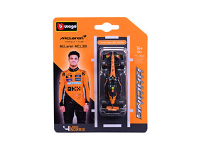 Bburago 1/64 F1 versenyautó - Mclaren MCL39 Norris