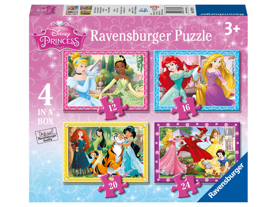 Puzzle 4in1 - Disney Hercegnõk